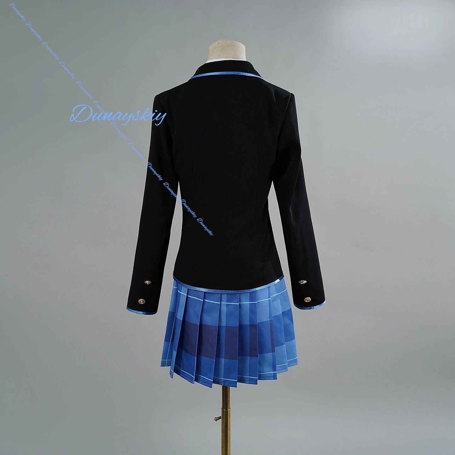 Anime Chitose Is in the Ramune Bottle Yuuko Hiiragi Saku Chitose Cosplay Costume Wig Uniform Coat Skirt Headwear Role Playing