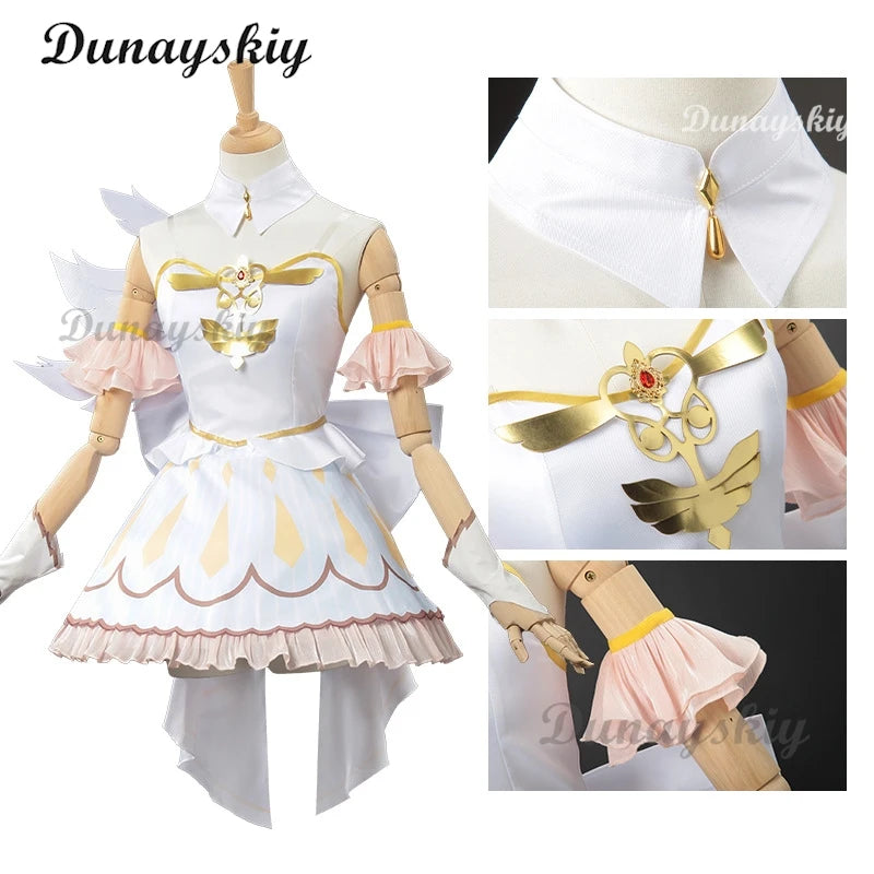 Akiyama Mizuki Cosplay Game Project Sekai New Idol Stage Anime Costume Flower Angel Lolita Dress Butterfly Wigs Girls Clothes