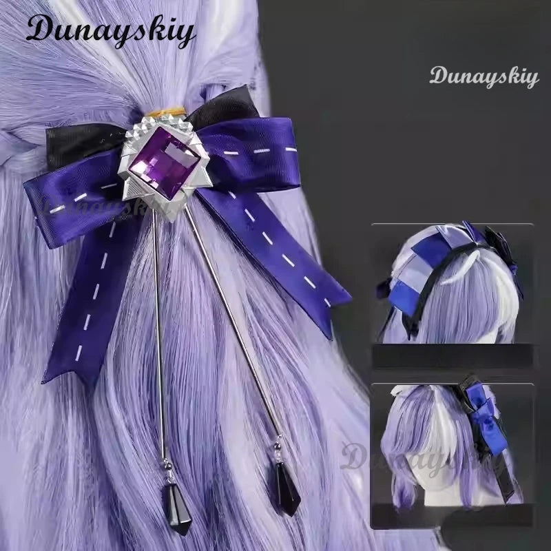 Vivian Cosplay Zenless Zone Zero Costume Wig Black Purple Dress Headwear Full Set For Women Girls Mockingbird Halloween Carnival