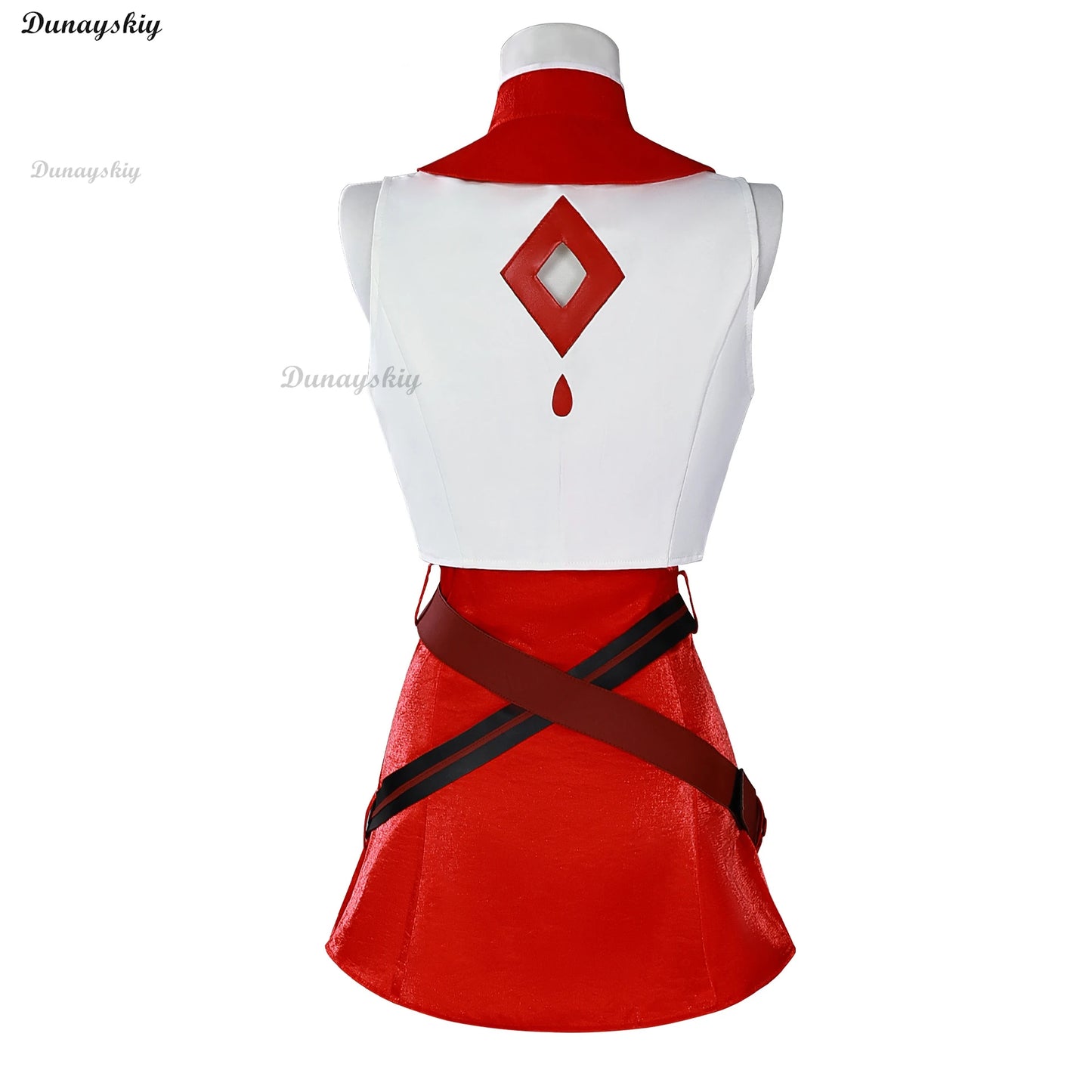 Yuezheng Ling V3 Cosplay Costume Wig For Halloween Christmas Festival Girl Singer Yuezheng Ling Role Play Red Dress
