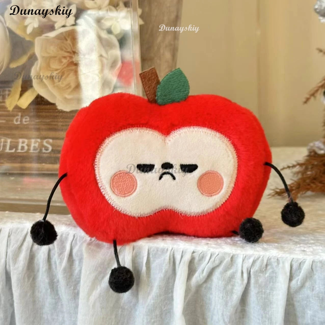 Game Love and Deepspace Caleb Cosplay Clothing Bag Plush Red Apple Pendant Bag Decoration Accessories Christmas Gifts