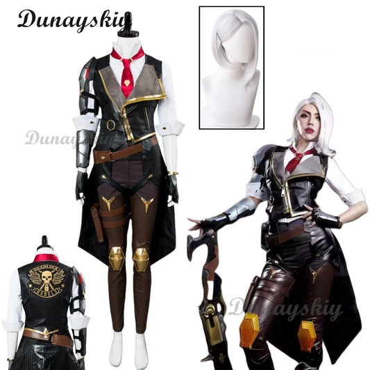 Game Overwatch Ashe Damage Hero Cosplay Costumes Wig Hat Elizabeth Caledonia "Calamity" Ashe Clothes Halloween Outfit Women
