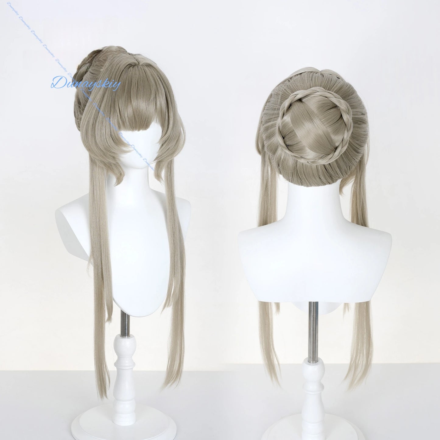 Genshin Impact Marionette Sandrone Cosplay Wig 75cm Long Brown Wig Anime Heat Resistant Synthetic Wigs Halloween Carnival Party