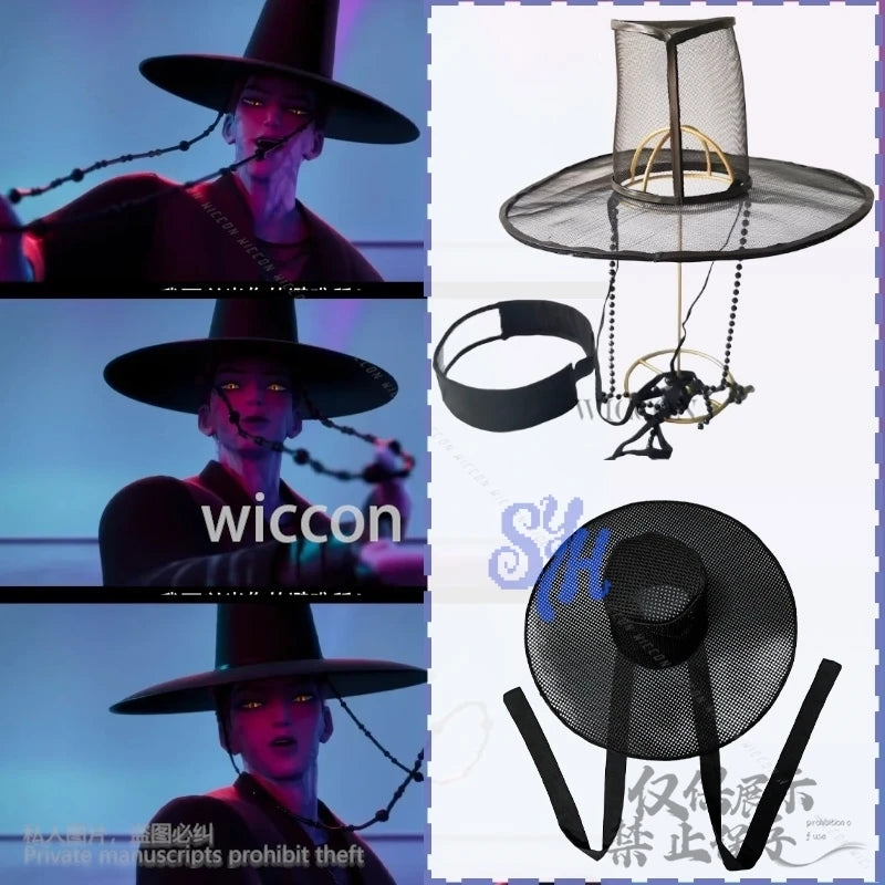 Saja Boys Cosplay Korea Big Top Hat Black DIY Hair Accessores High Quality Anime Movie Demon Jinu Huntrix For Halloween Party