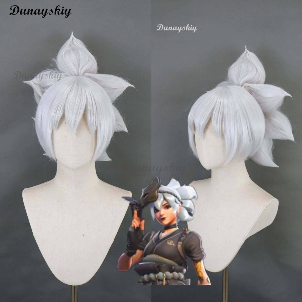 Game Over2 Kiriko Kamori Cosplay Wig Green Kiriko Wigs Heat Resistant Hair Halloween Party Role Play Anime Wig + Wig Cap