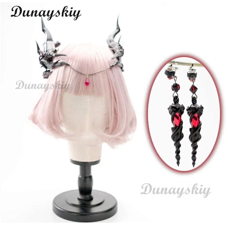 Sylus Wife Girl Little Dragon Game Love and Deepspace QinChe Cosplay Headwear Ears Girl Women Gift Holloween Roleplay Customized