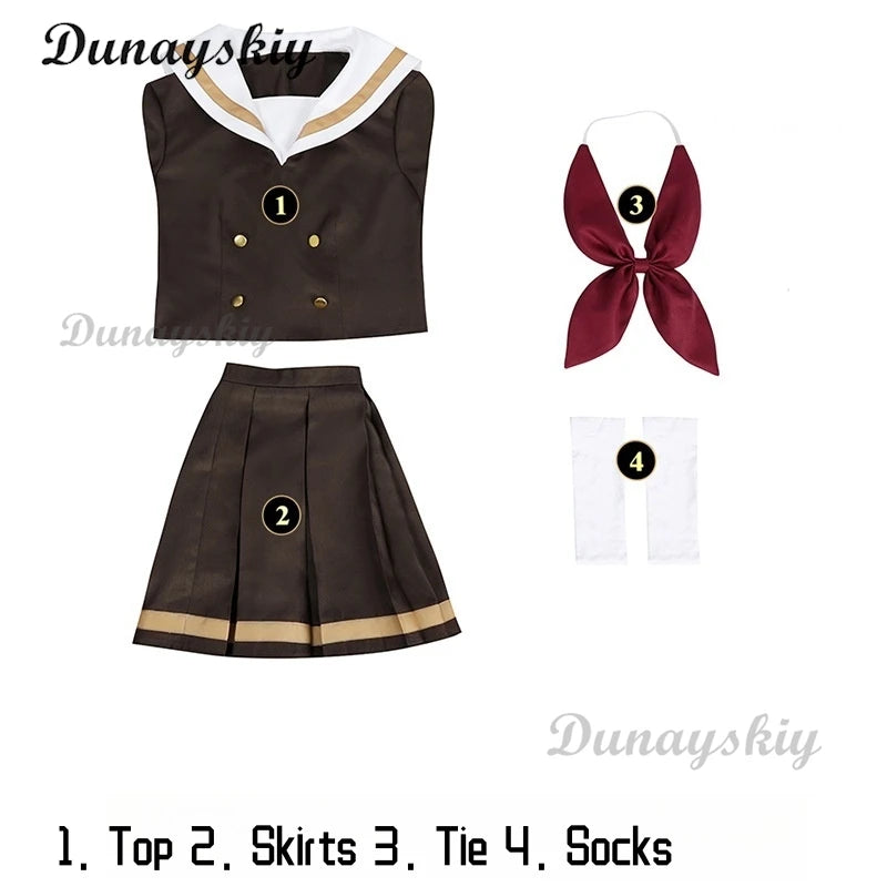 Anime Hibike! Euphonium Kousaka Reina Cosplay Costume Wig Japanese JK School Uniforms Skirt Woman Kawaii Halloween Sailor Suit