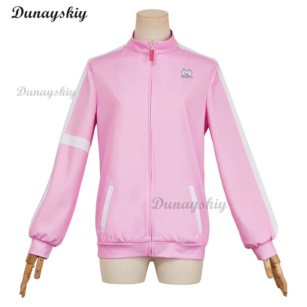 Yuitsuka Inori Anime Medalist Coaplay Costume Short Wig White Dress Rabbit Coat Kawaii Girl Women Outfit Halloween Customized