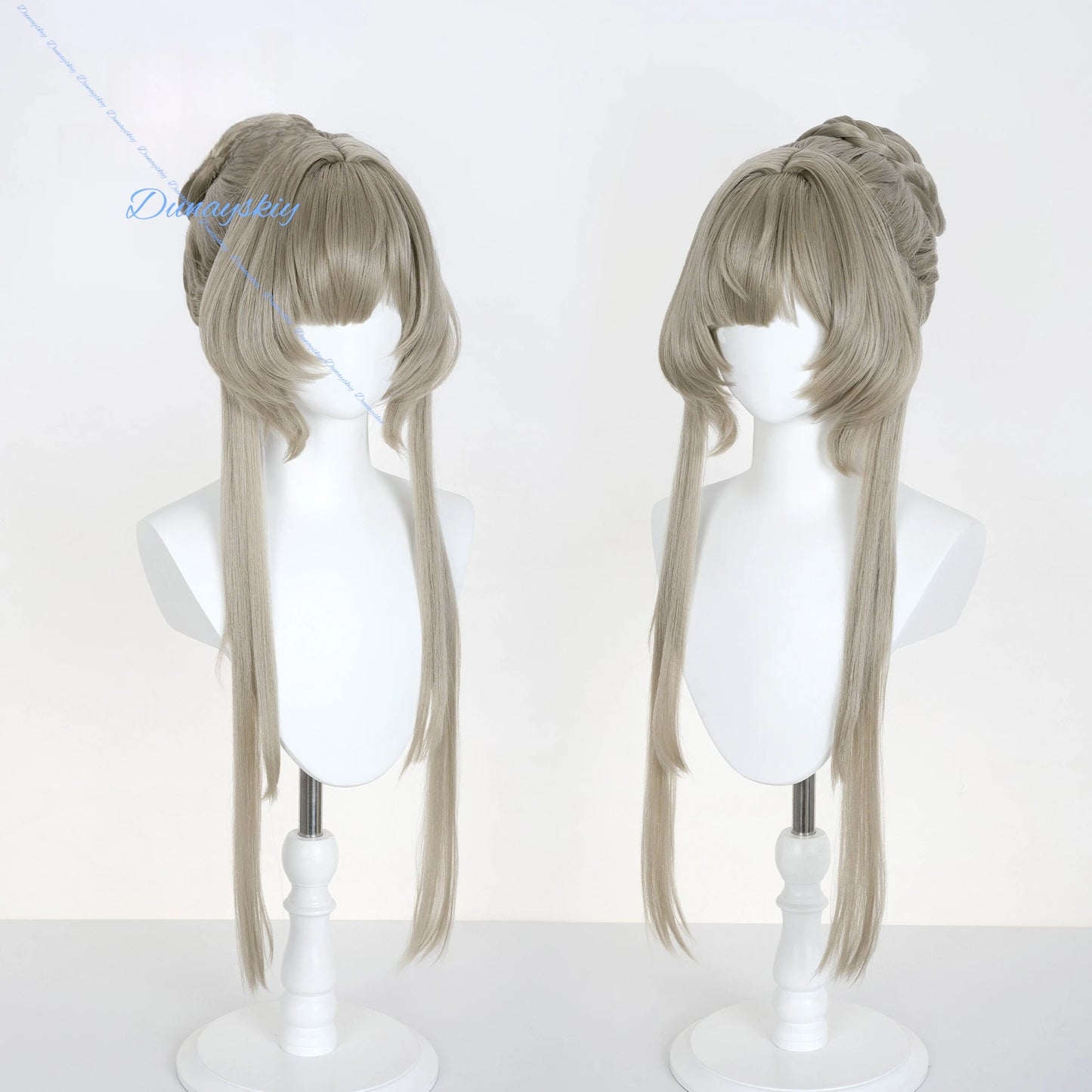 Genshin Impact Marionette Sandrone Cosplay Wig 75cm Long Brown Wig Anime Heat Resistant Synthetic Wigs Halloween Carnival Party