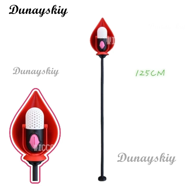 Hazbin Cosplay Hotel ALASTOR Cosplay Props 145CM Detachable Vertical Microphone Sticks Canes For Halloween Carnival Party Props