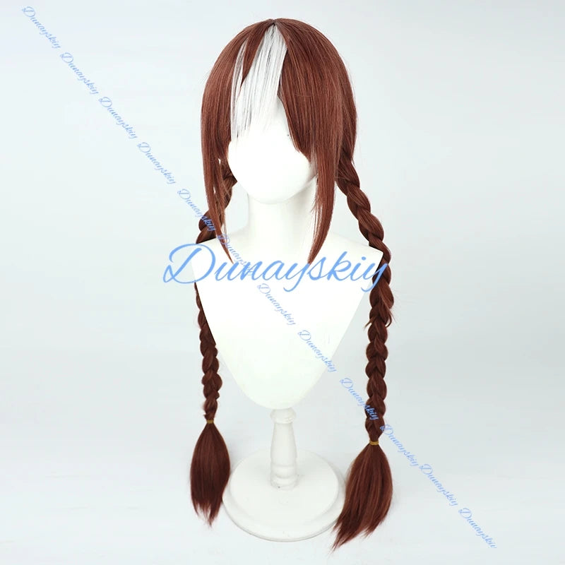 Game Pretty Derby Hokko Tarumae Cosplay Wig Ear Tail Umamusume Pastel Marine Locodol 2 Styles Hair Hallowmas Party Adult Women