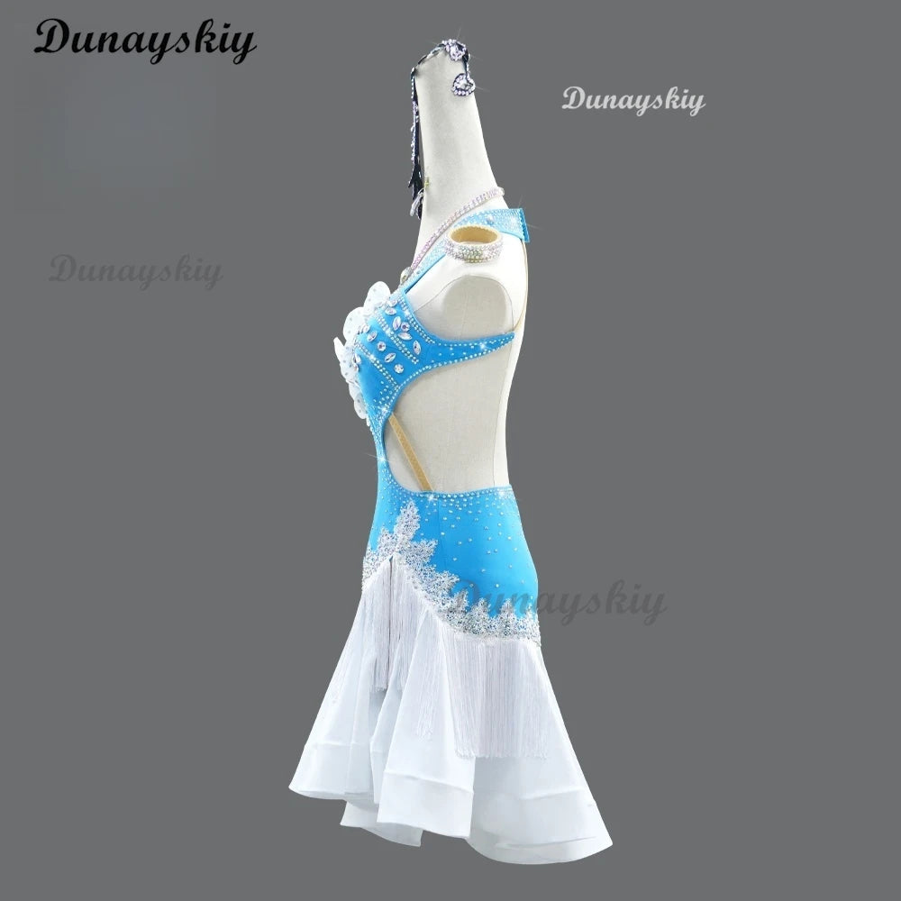 Latin Dance Cosplay Dress Women Samba Competition Costume Stage Clothes Girl Dancewear Female Parties Practice Prom Party Suit
