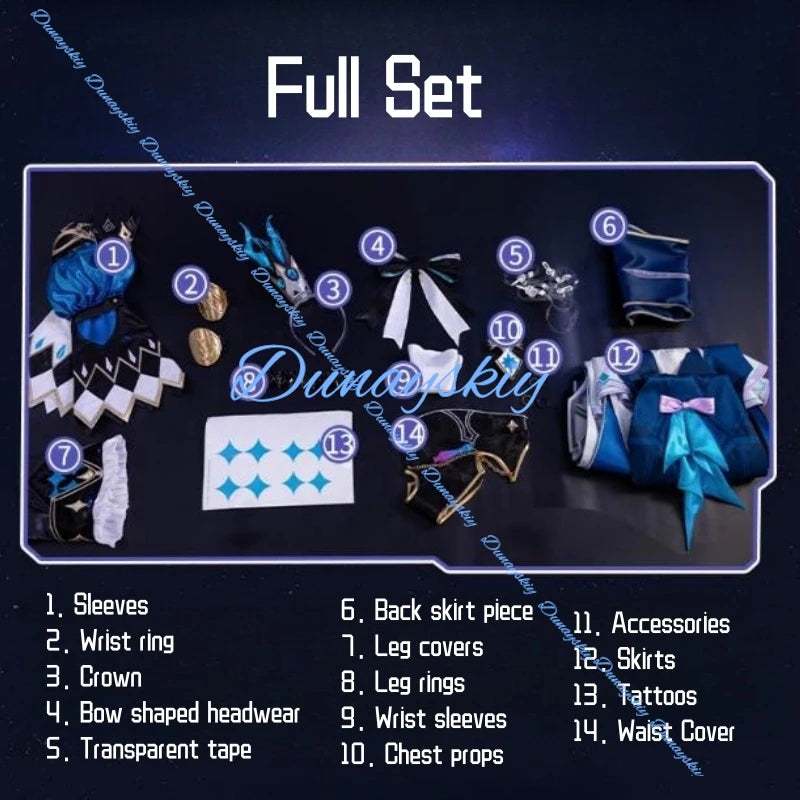 Honkai Star Rail Cerydra Game Cosplay Costume Wig Dress Uniform Wing Amphoreus For Women Girls Halloween Festival Party Props