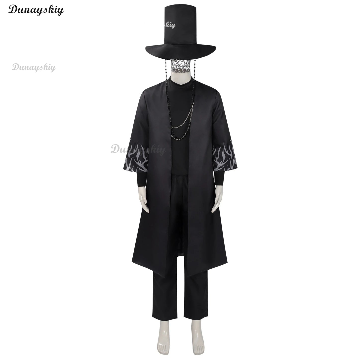 Anime KPop Demon Hunters Saja Boys Cosplay Costume Wig Black Uniform Outfit For Men Women Baby Coat Hat Belt Props Carnival