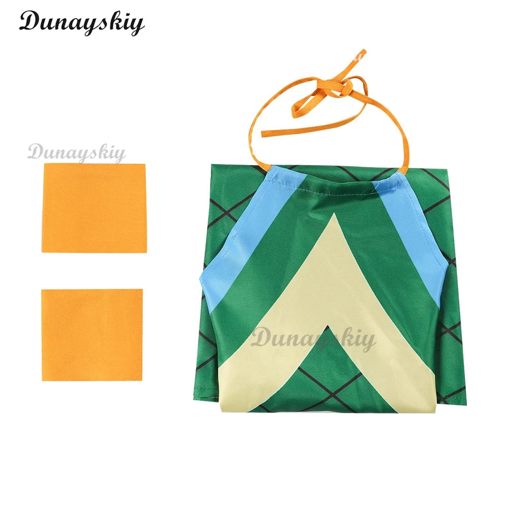 Fairy Anime Tail Wendy Marvell Cosplay Costume Magic Shooter Wig Green Dragonscale Dress Woman Sexy Kawaii Carnival Party Suit