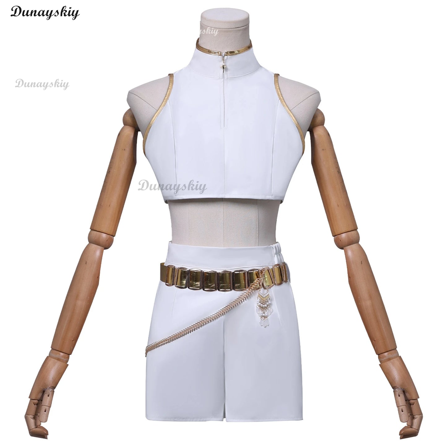 Kpop Demon Hunters Mira Rumi Zoey Heavy Duty Cosplay Costume Wig \ Gothic Futuristic Stage White Performance Outfits Customized