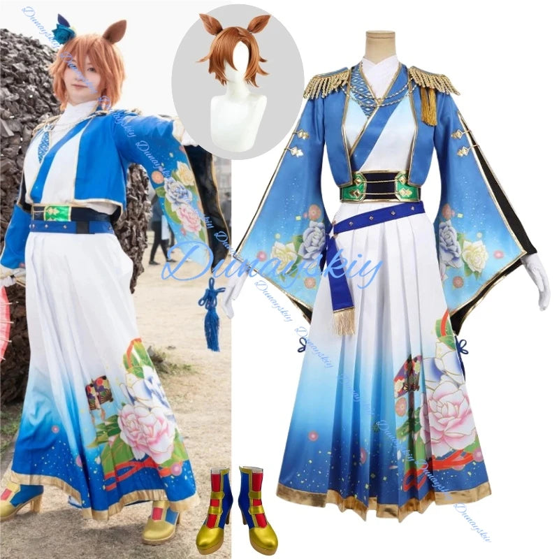 T M Opera O Umamusume Pretty Derby Cosplay Costume Wig Shoes Boots Christmas Game Anime Halloween
