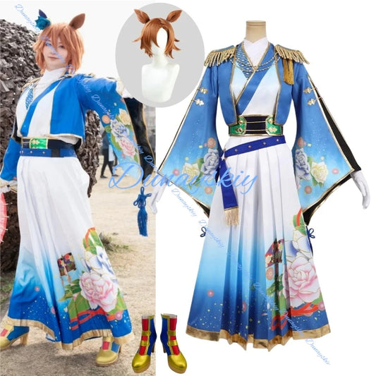 T M Opera O Umamusume Pretty Derby Cosplay Costume Wig Shoes Boots Christmas Game Anime Halloween
