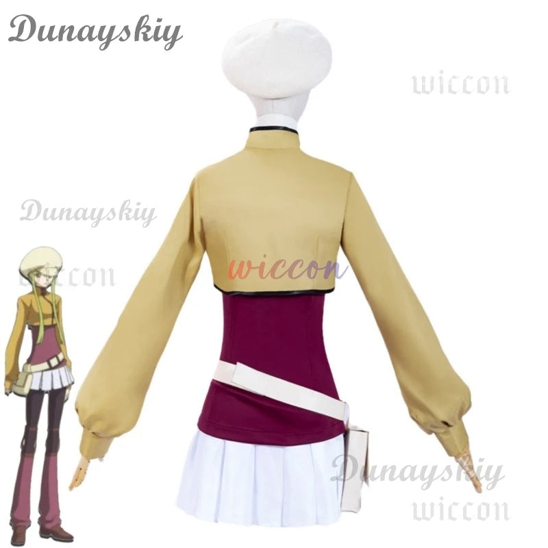 Anime CODE GEASS Lelouch of The Rebellion C.C. Cosplay Costume Detective Uniform Coat Skirt Wig Woman Sexy Carnival Party Suit