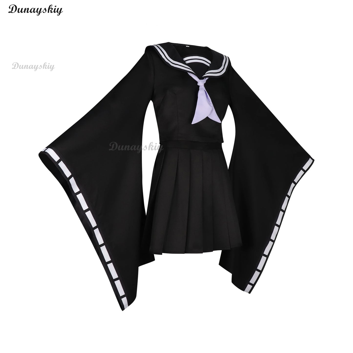 Game Yukari Costume Wig Blue Cosplay Archive Black Sailor Suit Top Skirt Uniform Full Set Japanese Style Role Play Outfit Women