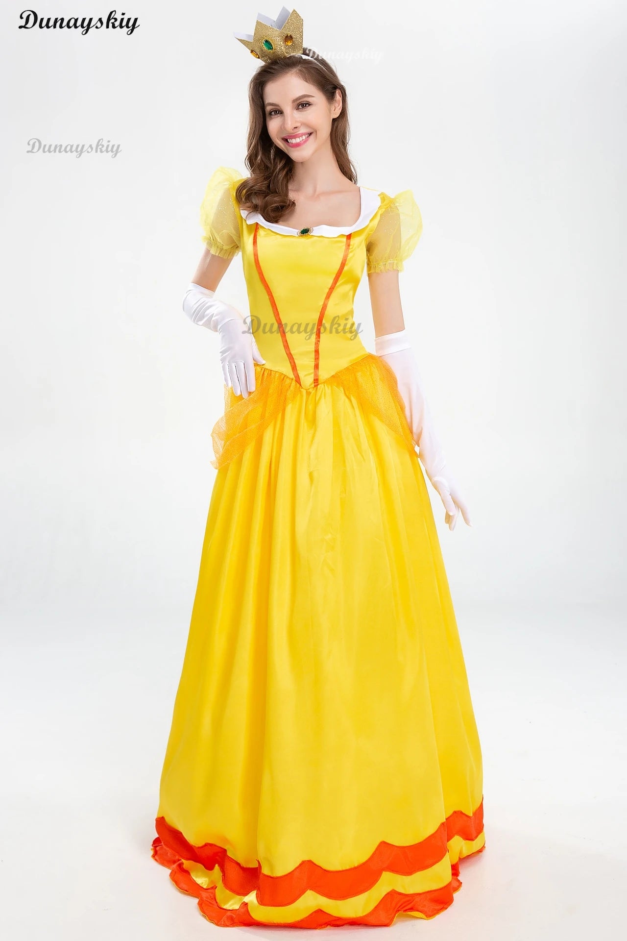 New Princess Dress Palace Party Queen Dress Rose Red Princess Cosplay Skirt Pink Peach Blossom Clothes Anime Halloween Costumes