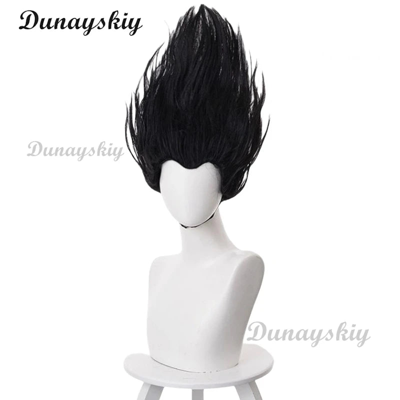 Anime Movies Nezha Cosplay Wig Black Hair Teen Wig Props Aobing Ne Zha 2 Halloween Party for Women Men Carnival Accessory Gifts