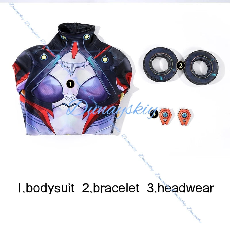 Rivals Peni Parker Cosplay Jumpsuit Costume Wig Prop Uniform Halloween Game Party Sexy Cute Bodysuit Spider Super Her