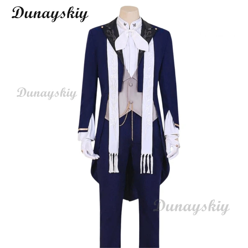 Love and Deepspace Rafayel Cosplay Costume Wig Sea Demon Lament Uniform Halloween Carnival Party Christmas Customized