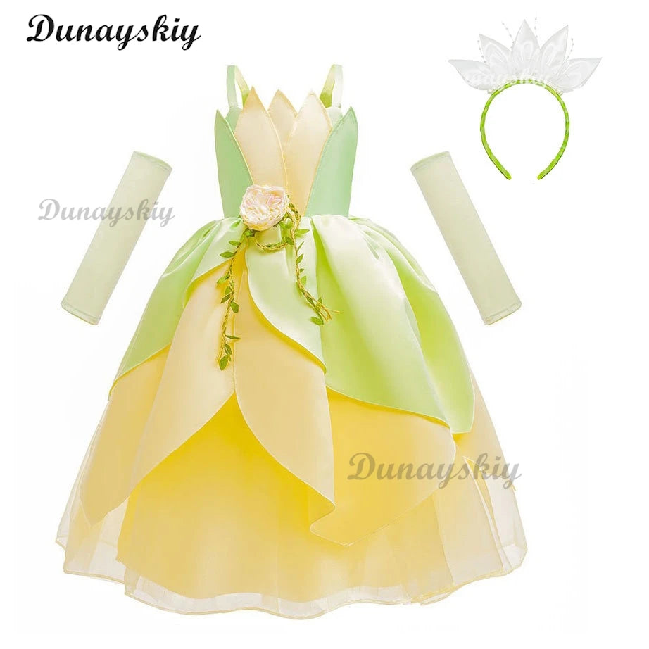 Fancy Girl Flower Fairy Tinker Green Wing Dress Bell Halloween Peter Pan Elf Cosplay costumes Masquerade Party Gowns