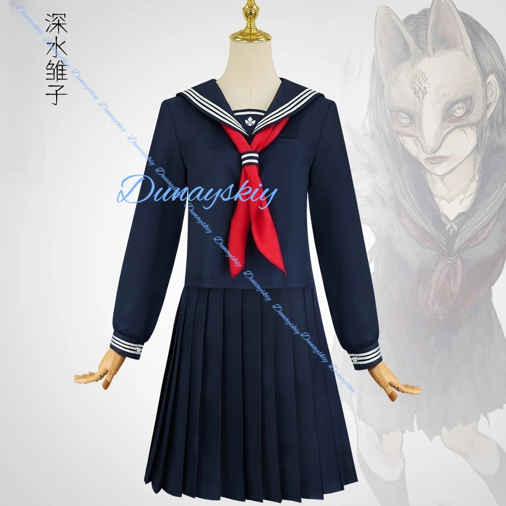 Game Silent Shimizu Hinako Sailor School Uniform Cosplay Costumes Wig Mask Hill f Halloween Party Outfits