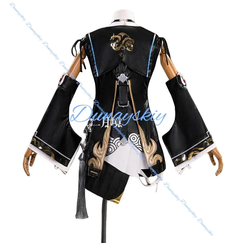Game Wuthering Waves Buling Cosplay Costume Wig Huanglong Festival Halloween Party Women Girls Carnival Outfit Accessory Set