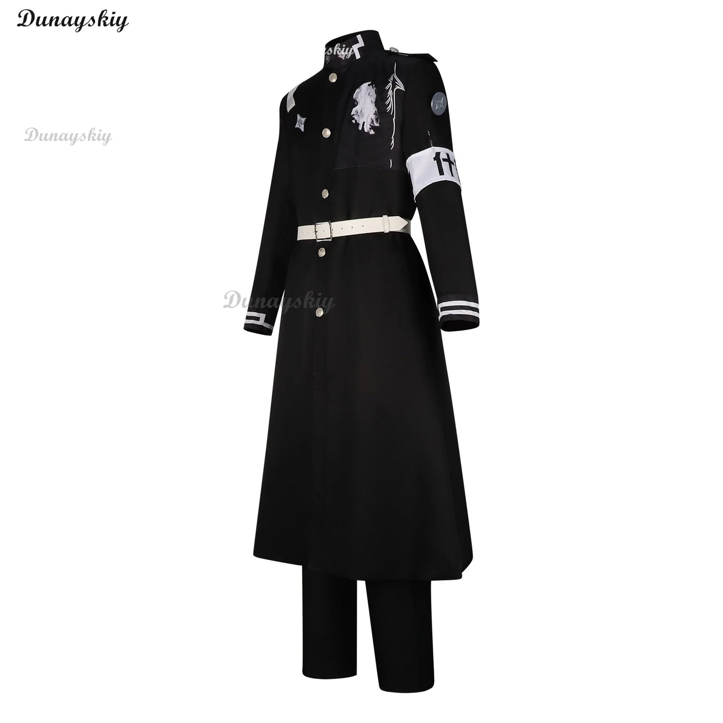 The Hundred Line Yugamu Omokage Cosplay Costume Wig Battle Uniform Last Defense Academy Halloween Party for Women Men Cos Outfit