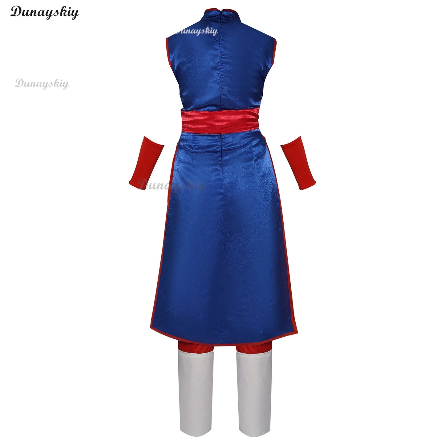 Anime Chichi Cheongsam Son Goku Cosplay Costume Wig Blue Dresses Woman Halloween Carnival Cosplay Chichi Clothes Customized