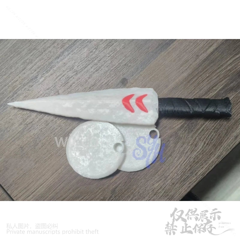 Anime Princess Cosplay Mask Earring Horror Red 3D Polylactic Acid Necklace Props Accessory Halloween Christmas Party Gifts Cos