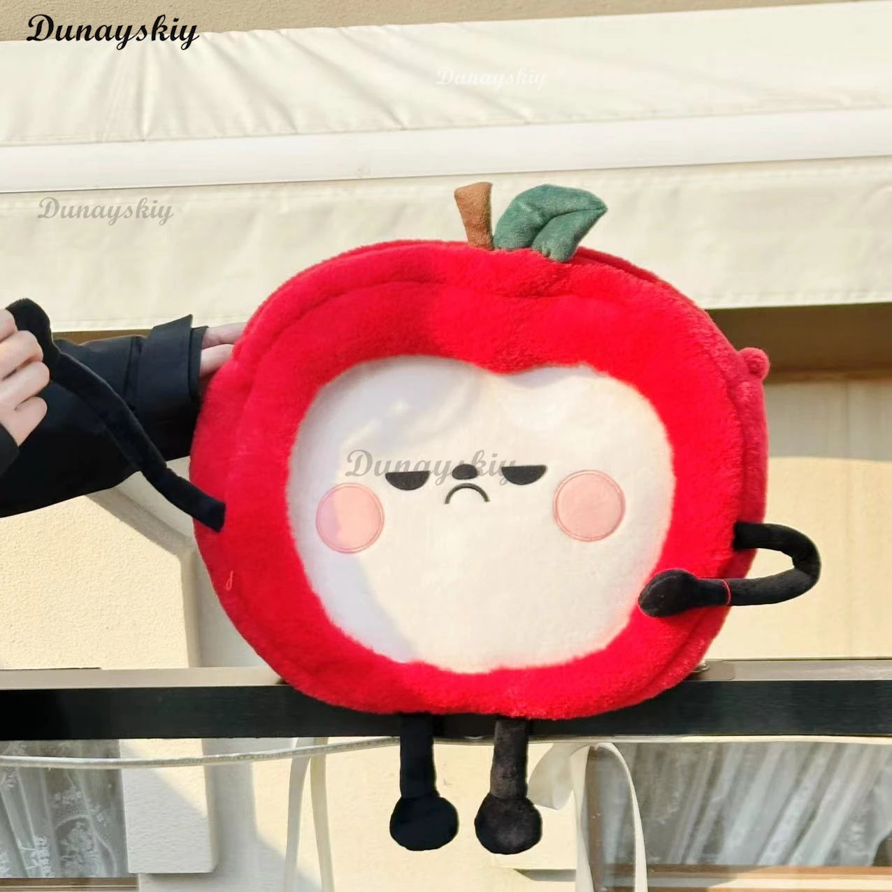 Game Love and Deepspace Caleb Cosplay Clothing Bag Plush Red Apple Pendant Bag Decoration Accessories Christmas Gifts