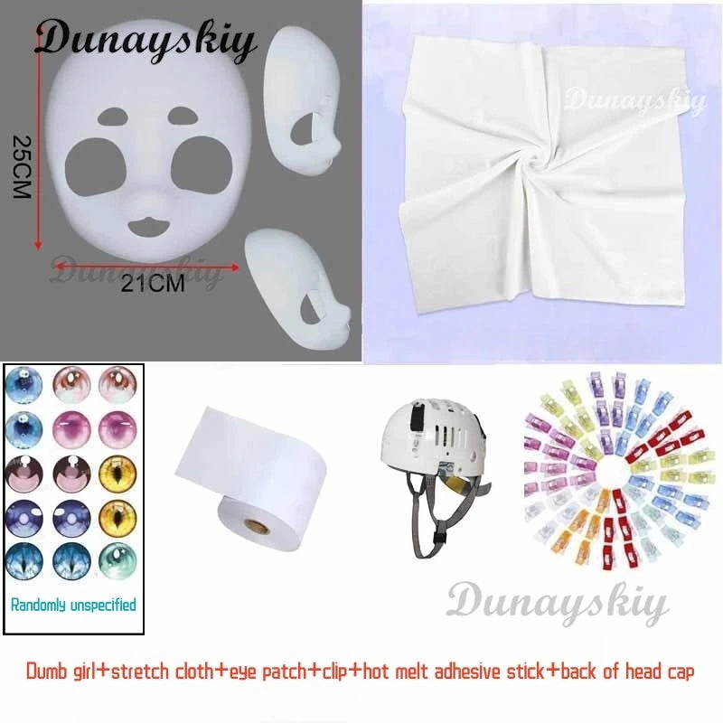 Anime Head Base Skull PLush Farbic Fursuit Kigurumi Skull Mask Helmet Liner Headwear Cosplay DIY Accessories Back of Roleplay