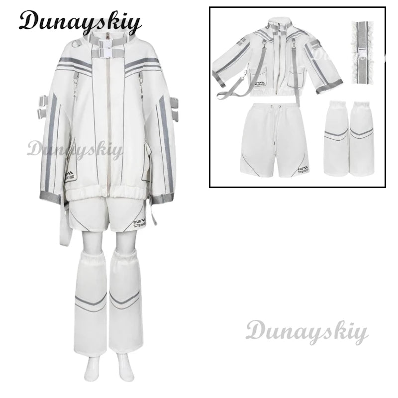 Anime Miikkuu Cosplay Original Punk Patchwork Oversized Coat Casual Wide-Leg Pan Otaku Women Outfits Japanese Jirai Kei Suit