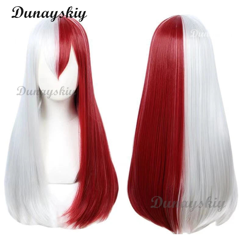 Todoroki Shoto Anime Cosplay Costume Jumpsuits Straps Prop Belt Wig Halloween Party Play Clothing for Woman Man