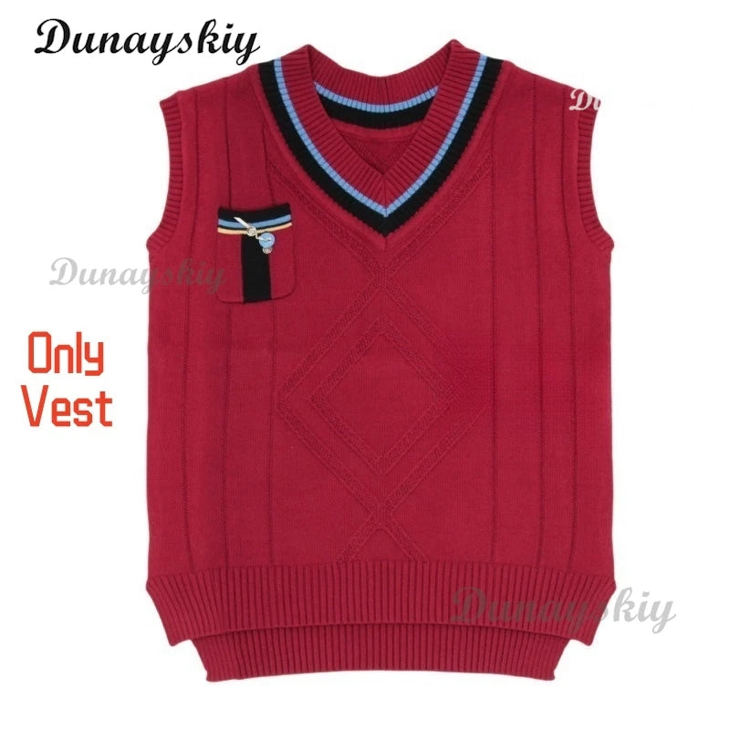 Rafayel Red Sweater Vest Game Love And Deepspace Cosplay Costume Necklace Rafayel Spring Qi Yu Shirt Vest School Uniform Men Top