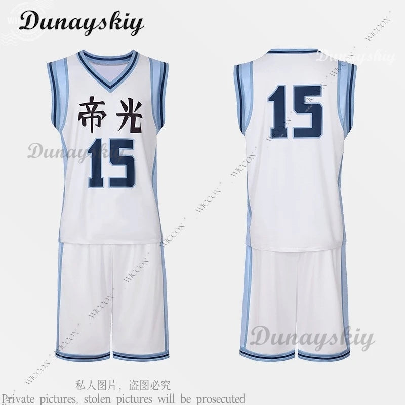 Kuroko Tetsuya Seijuurou Akashi Ryouta Kise Shintarou Midorima Atsushi Murasakibara Taiga Kagami Daiki Aomine Ball Uniform Wig