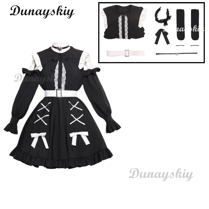 Re:zero Rem Cosplay Dresses Ram Cosplay Costume Re: Life A Different World From Zero Disarmed Mine Girl Cute Princess Dress Sets