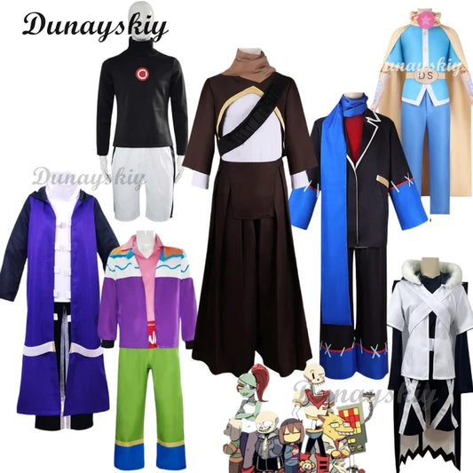 Gioco Anime Cosplay ink Sans Costume Sans Costume Wig di Halloween per donna Uomo Outfit Uniforme Party Show Abiti regalo