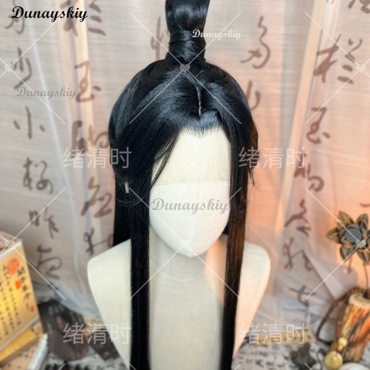 Stylized The Scum Villain’s Self shen qingqiu Cosplay Unisex Luo Binghe Women Anime Halloween Customized Wig Chinese Fan Wig+cap