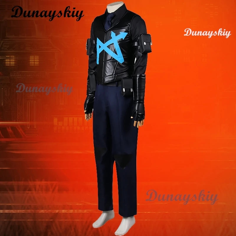 Game Limbus Company  Hong Lu Cosplay Costumes Hong Lu Uniform Clothing Wigs Long Black Jacket Halloween Carnival Costumes anime