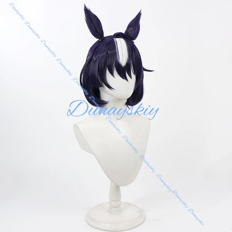 Game Umamusume Pretty Derby Verxina Cosplay Wig Ear Tail Event SSR Speed Virushiina Long Hair For Hallowmas Party Adult Women