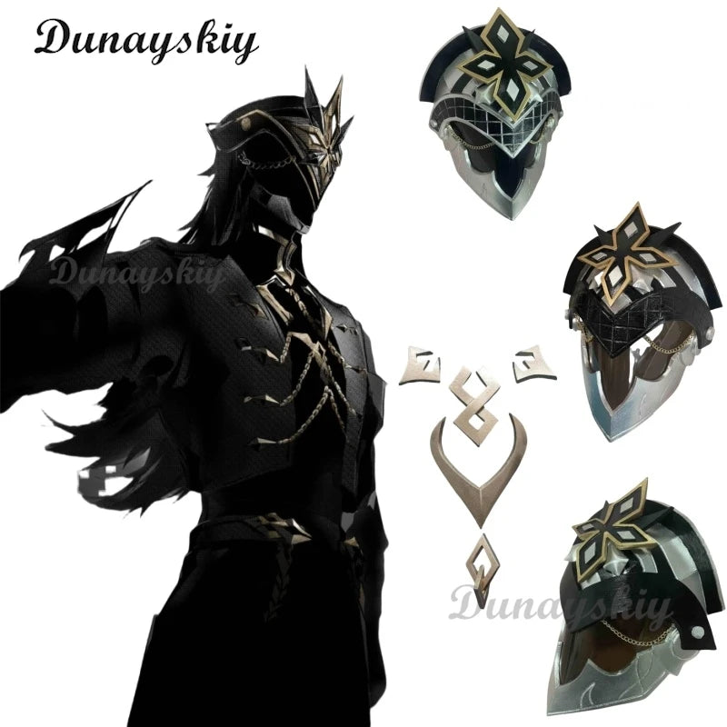 Genshin Impact Fatui The Captain Capitano Masks Cosplay Adult EVA Helmet Mask Ornaments Halloween Costume Prop