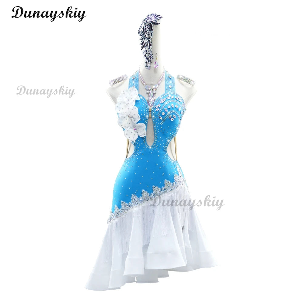 Latin Dance Cosplay Dress Women Samba Competition Costume Stage Clothes Girl Dancewear Female Parties Practice Prom Party Suit