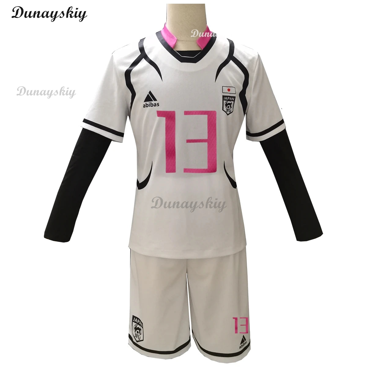 Anime Blue Itoshi Sae Lock Cosplay Costume Wig U20 Competition White Pink Football Team Uniform Wig Man Campus Gymnastics Suit