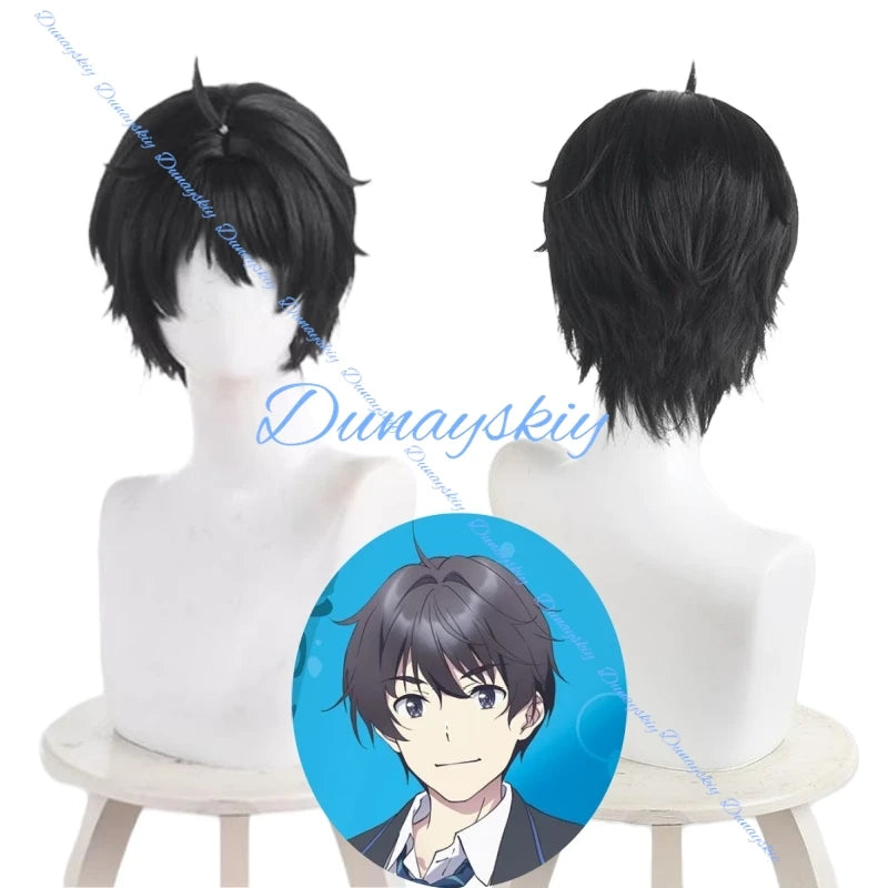 Anime Chitose Is in the Ramune Bottle Yuuko Hiiragi Saku Chitose Cosplay Costume Wig Uniform Coat Skirt Headwear Role Playing