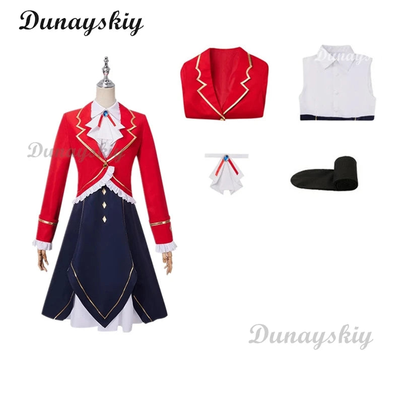 Anime I'm in Love with the Villainess Rae Taylor Claire Francois Cosplay Costume Wig Shoes Role Play Uniform Halloween Carnival